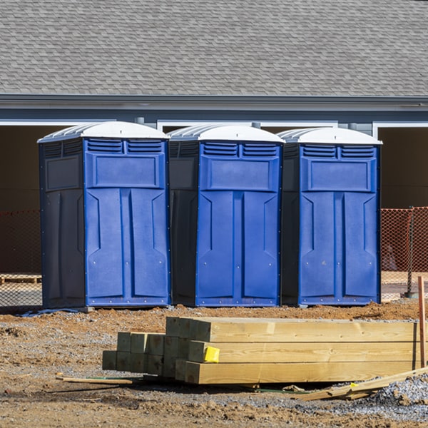 how can i report damages or issues with the porta potties during my rental period in Crawford